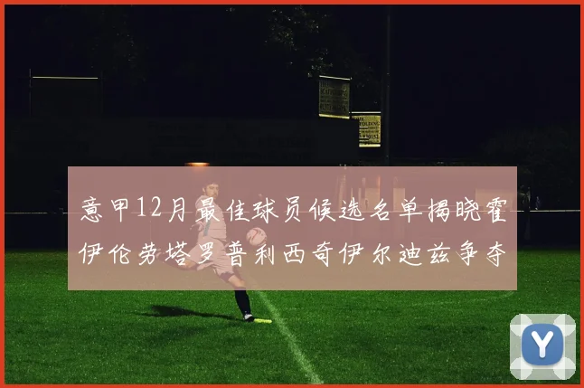意甲12月最佳球员候选名单揭晓霍伊伦劳塔罗普利西奇伊尔迪兹争夺荣誉